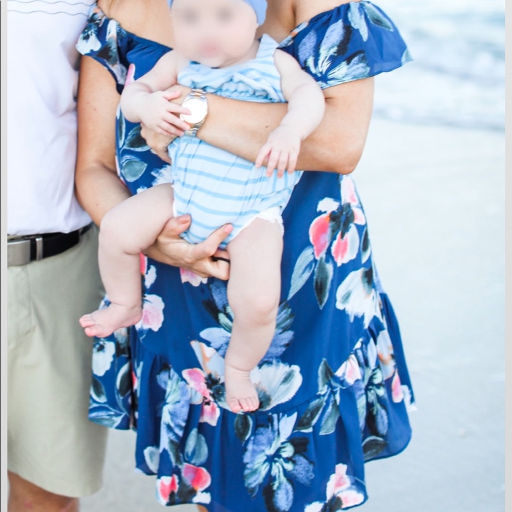 Floral off the shoulder dress